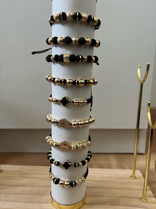 Cadena dorada eslabones ovalados