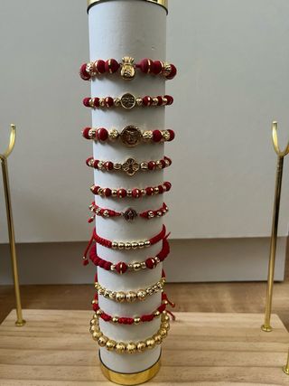 Cadena dorada eslabones ovalados