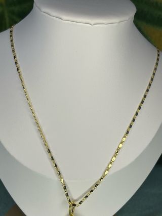 Cadena dorada eslabones ovalados