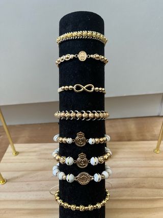 Cadena dorada eslabones ovalados