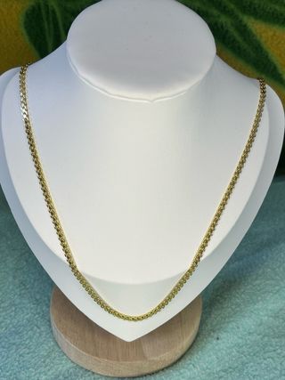 Cadena dorada eslabones ovalados