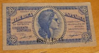 Billete 1 Peseta Banco de España Franquista