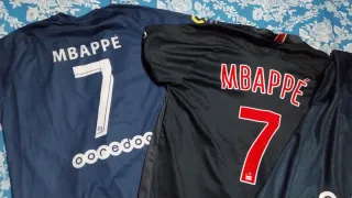 3 Camisetas PSG Mbappe Tallas M, L, XXL