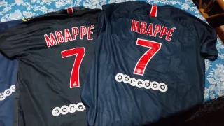 3 Camisetas PSG Mbappe Tallas M, L, XXL