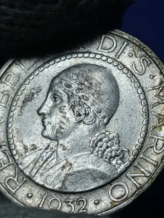 Moneta San Marino 1932 Argento