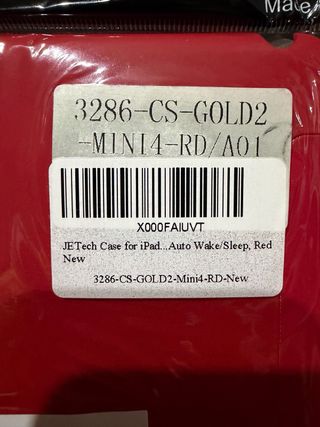 Funda rígida JETech iPad Mini 4/5 Roja