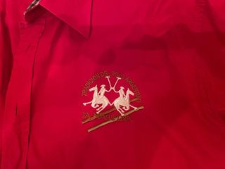 Camisa La Martina Roja Bordada