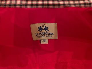 Camisa La Martina Roja Bordada