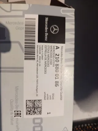 Estrella Mercedes Benz Cromada