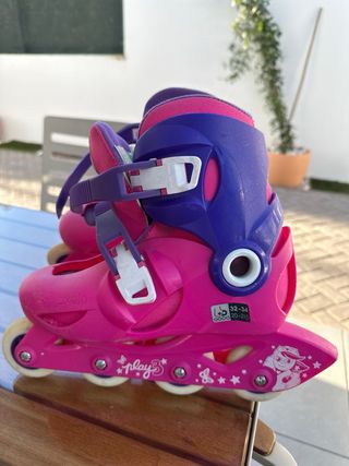 Patines Oxelo Play 3 Niña Talla Ajustable 32-34