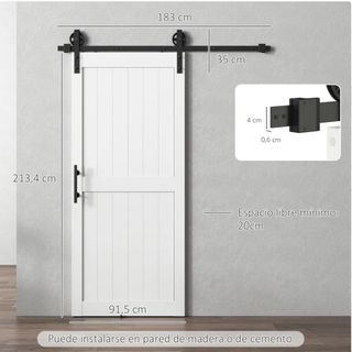 Puerta Corredera Granero con Herrajes