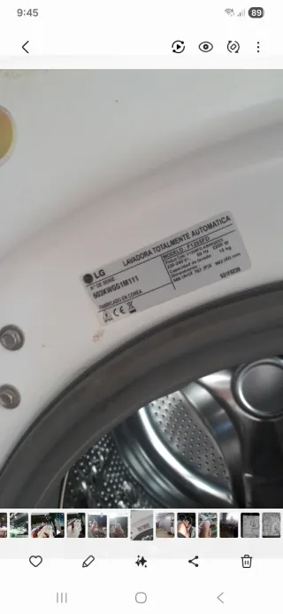 Placa electrónica LG 15kg