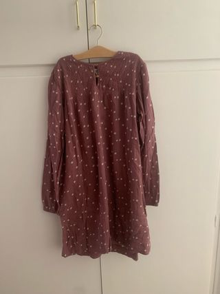 Vestido Massimo Dutti niña estrellas rosa.
