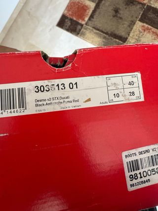 Botas Moto Ducati Gore-Tex Talla 43