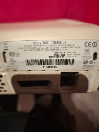 Xbox 360 20GB Blanca + Mandos y Cables