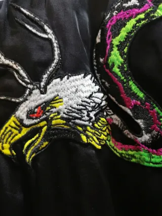 Chaqueta Bomber Diesel Negra Multicolor