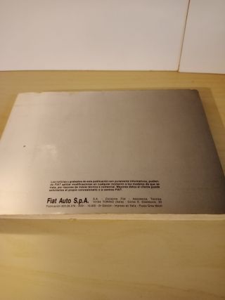 Manual Fiat Uno - Uso y Cuidado 1991