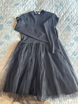 Vestido niña tul negro