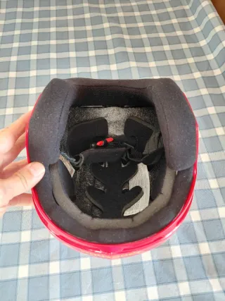 Casco de esquí infantil Quechua rojo, impecable