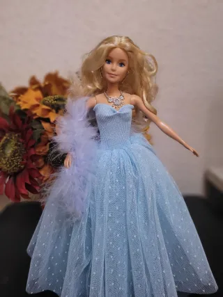 Muñeca Barbie Vestido Azul