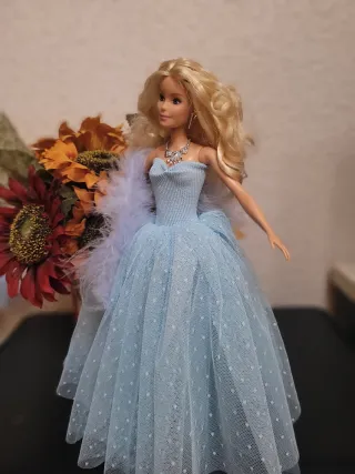 Muñeca Barbie Vestido Azul