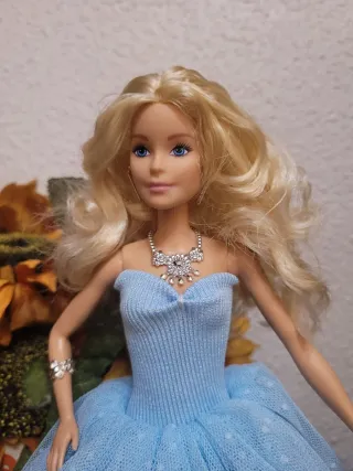 Muñeca Barbie Vestido Azul