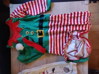 Ropa de Navidad de bebe 18 meses (Elfo, Santa)