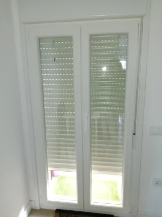 Puerta balconera PVC blanco