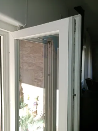 Puerta balconera PVC blanco