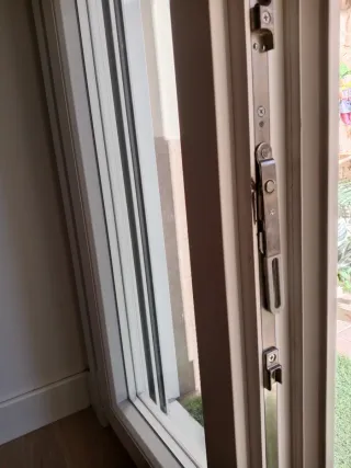 Puerta balconera PVC blanco