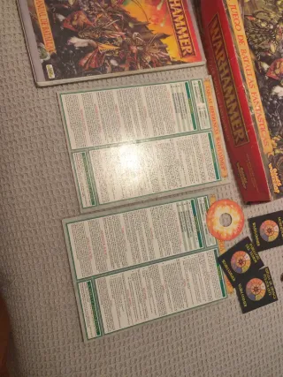 Warhammer Fantasy Caja y Elementos