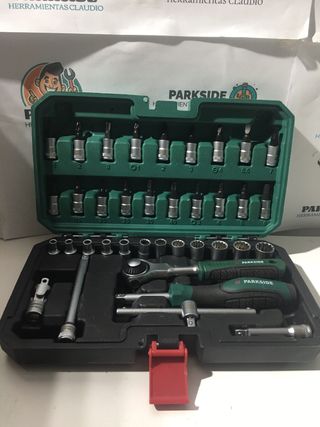 Set Llaves Vaso Carraca 360 Parkside