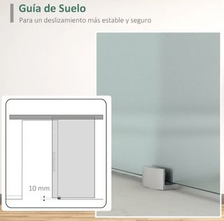 Puerta Corredera Cristal 90x205 cm