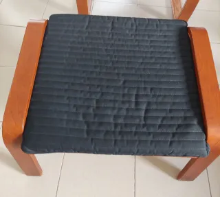 Poltrona Ikea con poggiapiedi