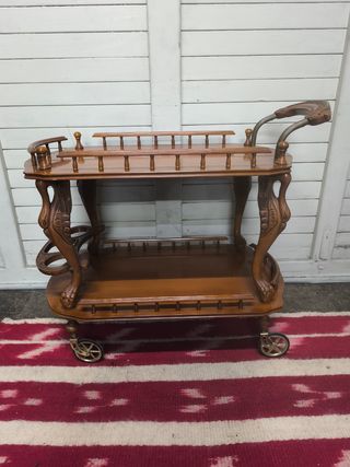 Camarera Vintage Madera y Metal