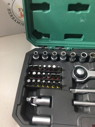 Set Carraca 360 y Puntas Parkside 39 Piezas