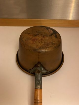 Pentola in rame per polenta e zuppe