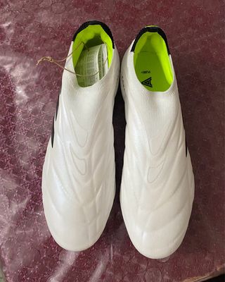 Zapatillas Fútbol Adidas Niño Blancas y Verdes