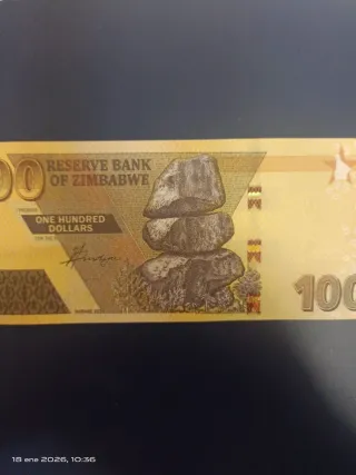 Billete.  Zimbabwe 2023
