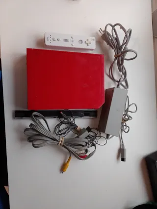 Nintendo Wii Roja Completa