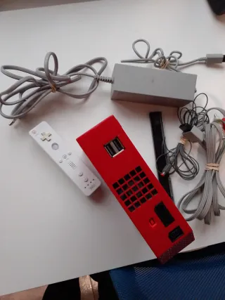 Nintendo Wii Roja Completa