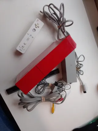 Nintendo Wii Roja Completa