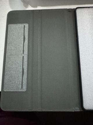 Custodia in tela grigia Lenovo con supporto per penna