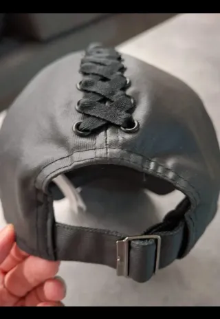 Cappellino Adidas Pelle Nero