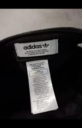 Cappellino Adidas Pelle Nero