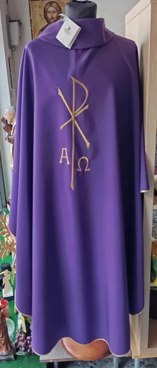 Casula sacerdotale viola con stola