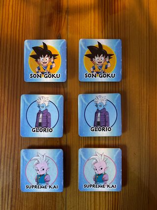 Cartas Dragon Ball (Son Goku, Glorio, Supreme Kai)