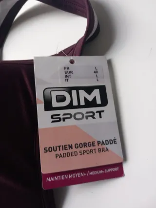 Sujetador deportivo DIM morado