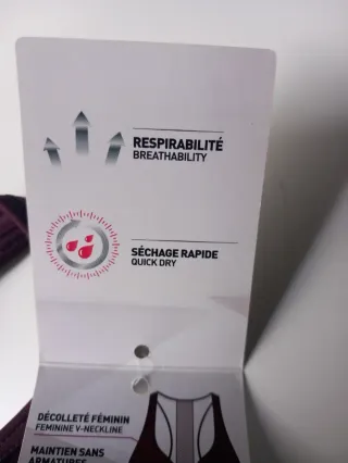 Sujetador deportivo DIM morado