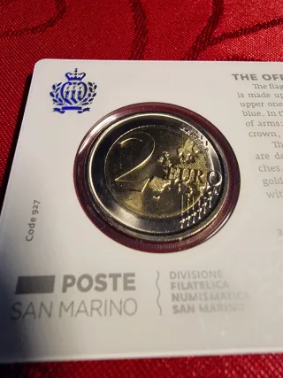 2€ Coincard San Marino 2024 Bandiera